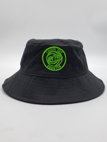 BUCKET HAT (BLACK) COLOR RUSH GREEN