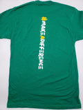 MAKE A DIFFERENCE (GREEN & YELLOW) TEE (CIRCLE OF INFLUENCE COLLECTION)