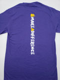 MAKE A DIFFERENCE (PURPLE & YELLOW) TEE (CIRCLE OF INFLUENCE COLLECTION)