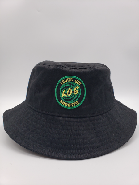 BUCKET HAT (BLACK) GREEN AND YELLOW (OREGON)