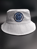 BUCKET HAT (WHITE) NAVY AND CAROLINA BLUE