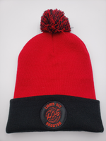 L.O.S BEANIE WITH POM (BLACK & RED)