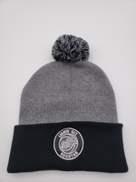 L.O.S BEANIE WITH POM (BLACK & GREY)