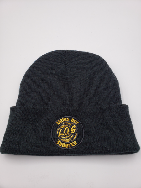 L.O.S BEANIE (BLACK WITH METALLIC GOLD LOGO) ROYALTY EDITION