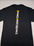 MAKE A DIFFERENCE (BLACK & YELLOW) TEE (CIRCLE OF INFLUENCE COLLECTION)