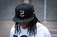 L.O.S Hat (Black and White) GLOW IN THE DARK Snapback