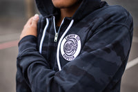 L.O.S Full Zip Hoodie (Black Camo)